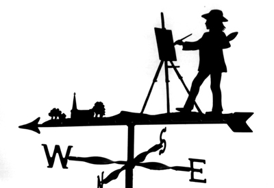 Artist weather vane